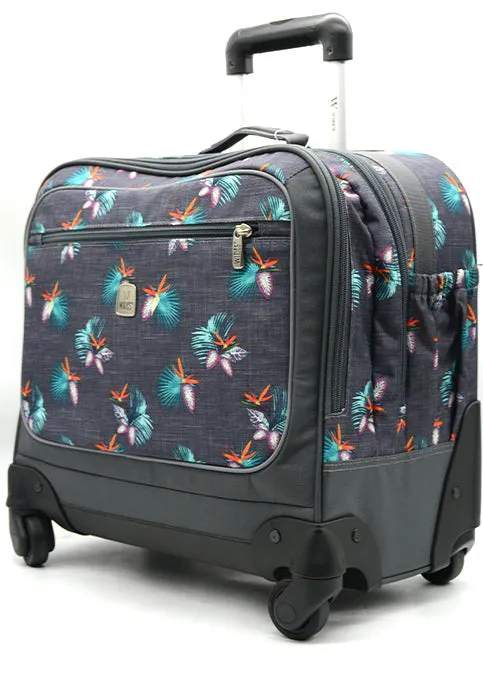 حقيبة مدرسية بعجلات ترولي WIRES PRINTED 4WHEEL HORIZONTAL TROLLEY BAG