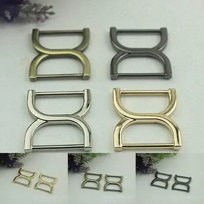 10pcs Strap Slider Bag Hardware Rectangle Double Loop Metal Buckle Adjuster Gold Silver Gunmetal Bronze Purse Handbag Making Wholesale 36mm