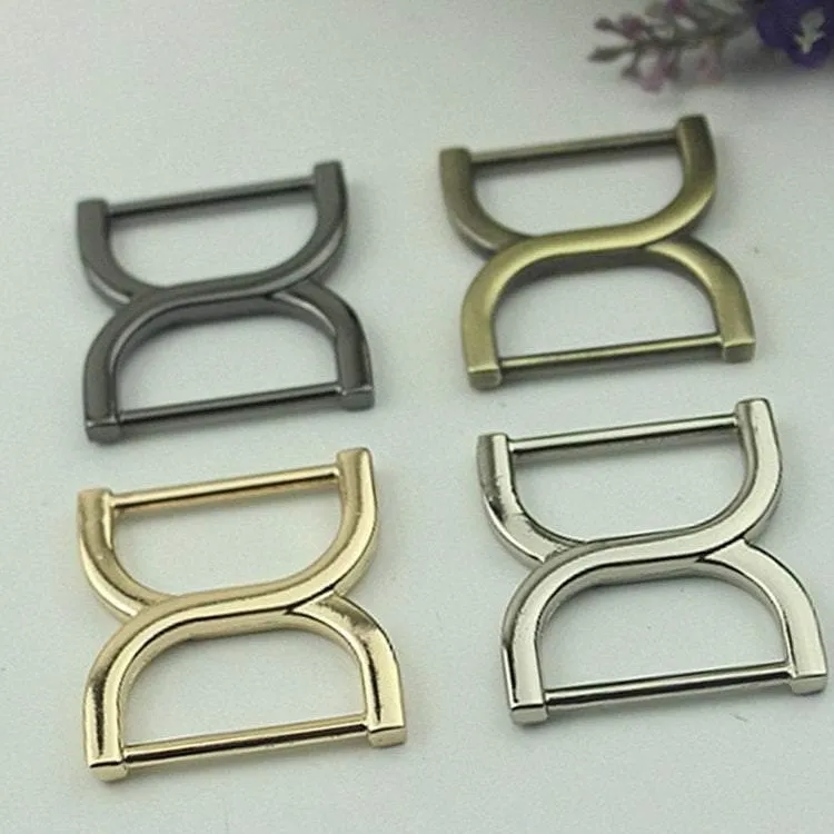 10pcs Strap Slider Bag Hardware Rectangle Double Loop Metal Buckle Adjuster Gold Silver Gunmetal Bronze Purse Handbag Making Wholesale 36mm