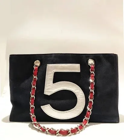 2000s CHANEL Chanel No 5 Chain Tote Chain Bag