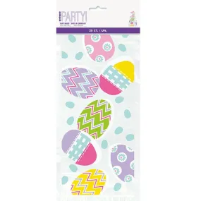 20pk Easter Egg Print Cello Bags