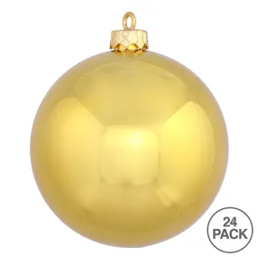 2.4" Gold Shiny Ball UV 24-Bag