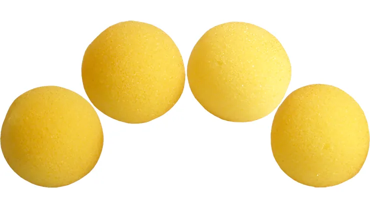 3 inch Super Soft Sponge Ball (Yellow) Pack of 4 from Magic