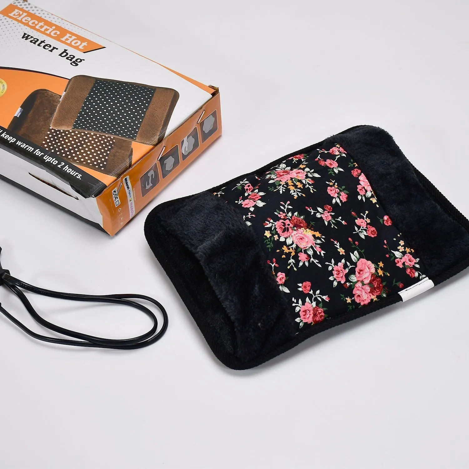 6638 Electric hot water bag with Fur Velvet heating bag, hot water bag, Heating Pad, Heat Pouch Hot Water Bag.