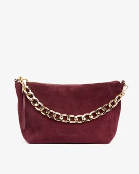 Agnes Bag - Burgundy Suede