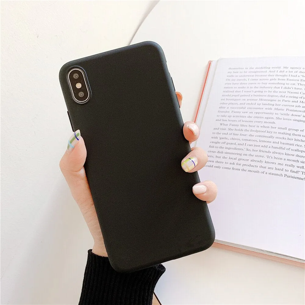 Anymob iPhone Black Silicone Case Cover Bag Shell