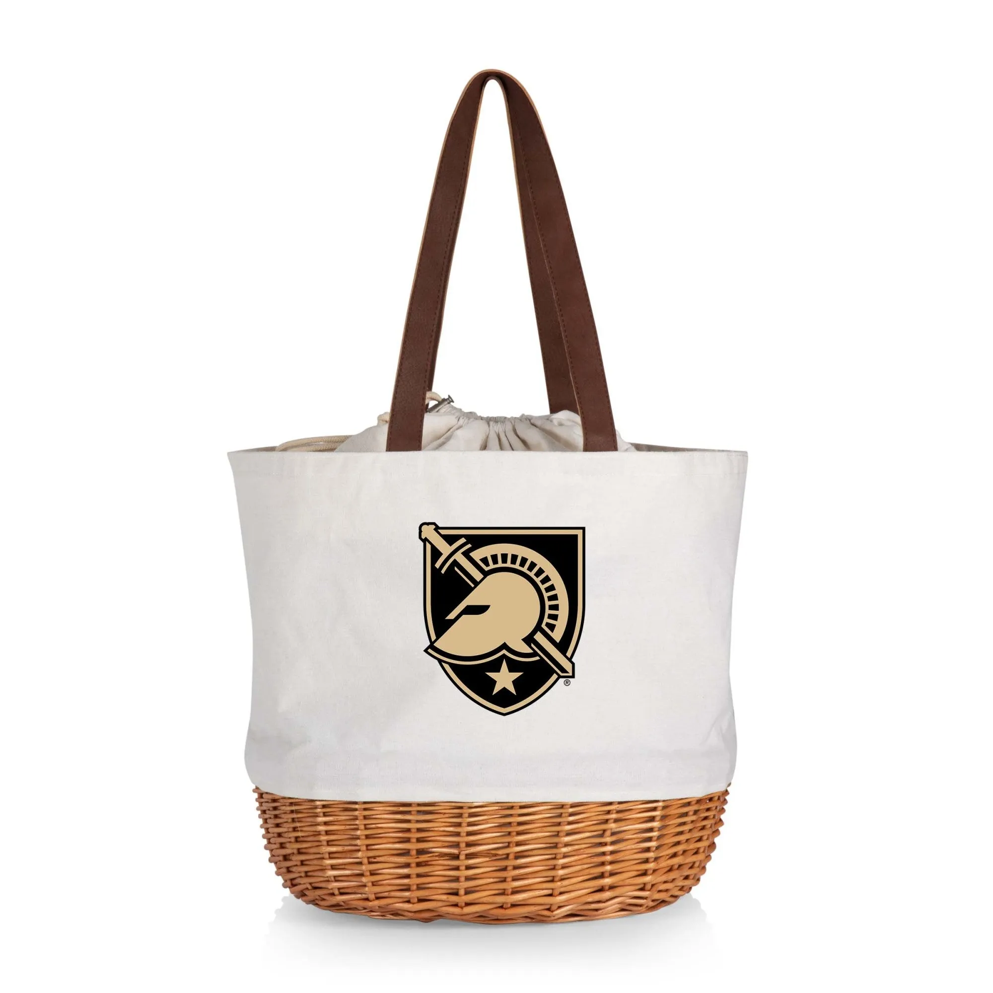 Army Black Knights - Coronado Canvas and Willow Basket Tote