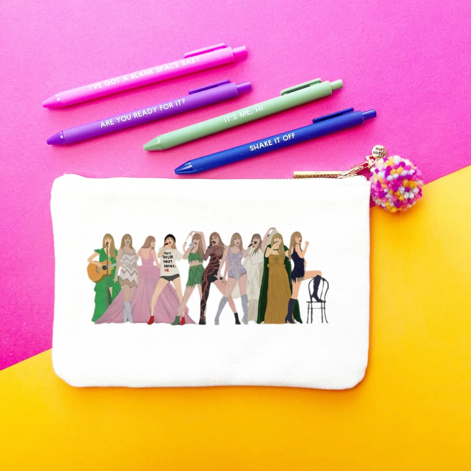 Aspen Lane Eras Taylor Swift Inspired Pencil Pouch