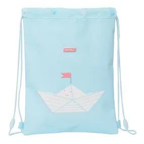 Backpack with Strings Safta Blue 26 x 34 x 1 cm Ship