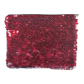 Bags - Sequin Handbag/ Cosmetic/Purse - 15cm x 20cm - RED