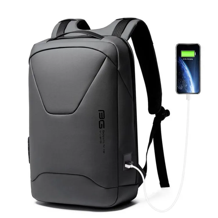 BANGE BG-22188 Fashion Business Anti-Theft Backpack Backpack with External USB Charging Port(Gray)