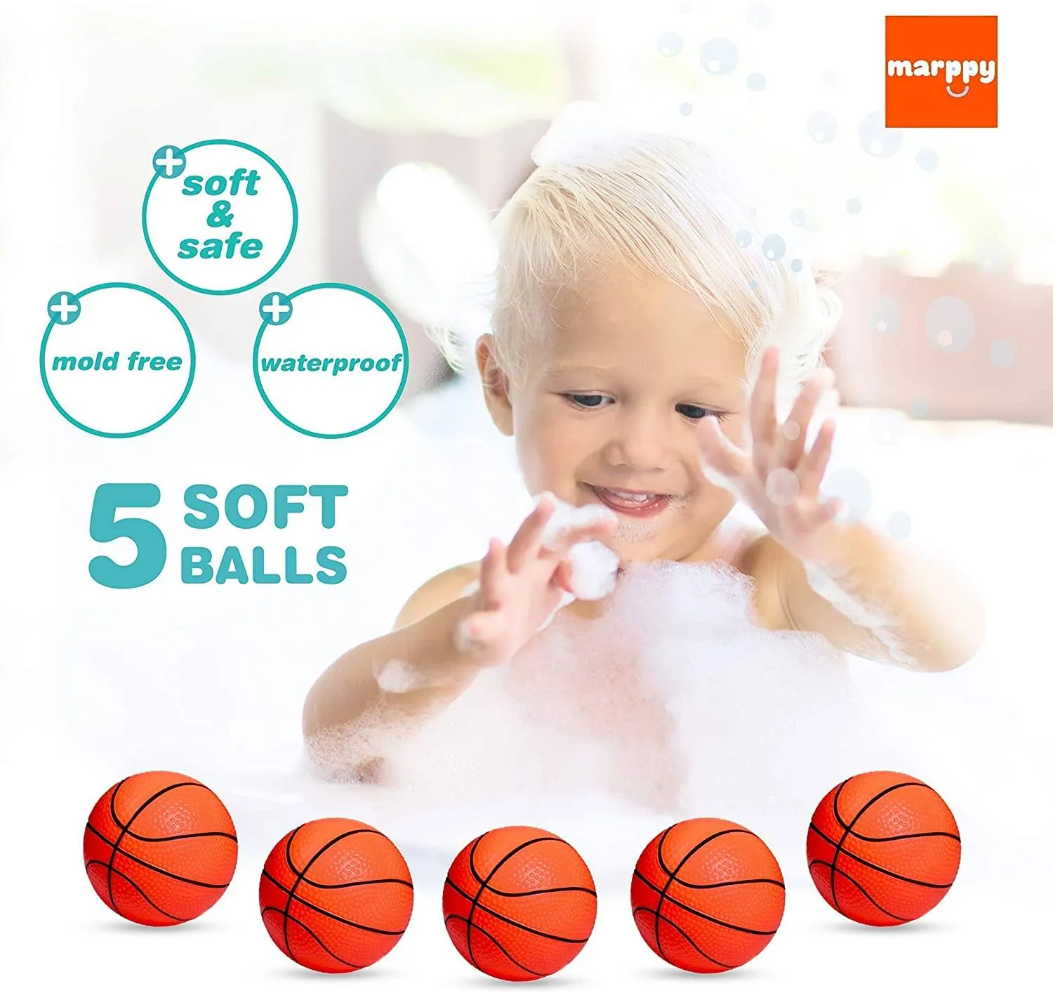 Bath Toy Basketball Hoop for Kids