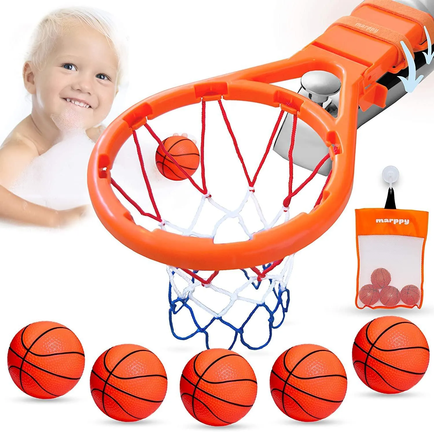 Bath Toy Basketball Hoop for Kids