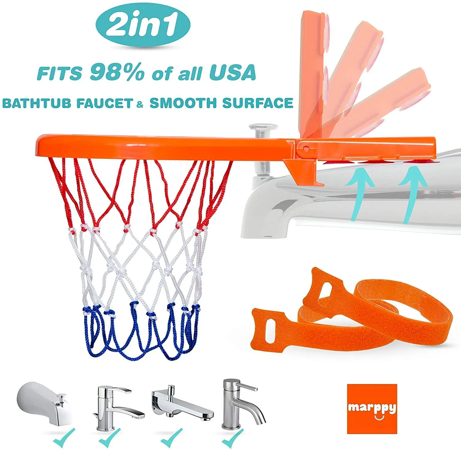 Bath Toy Basketball Hoop for Kids