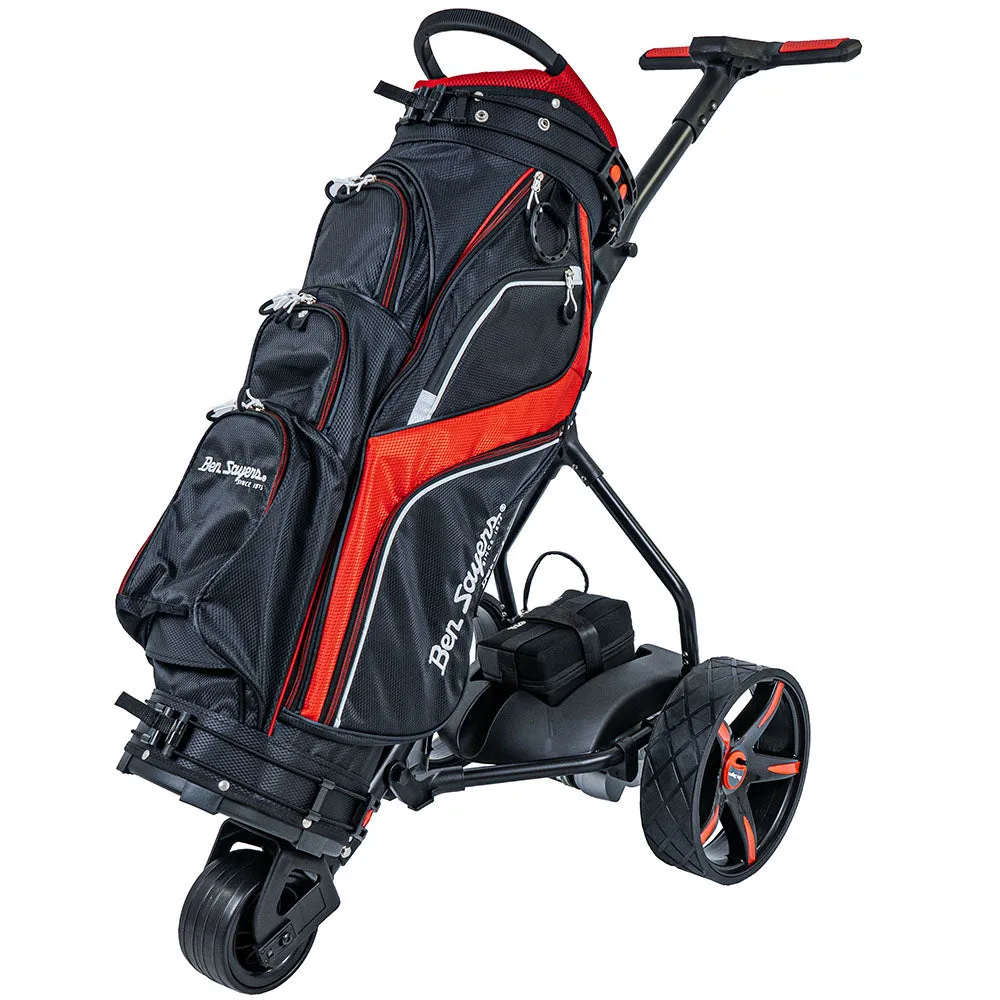 Ben Sayers Lithium Golf Trolley - Black/Red