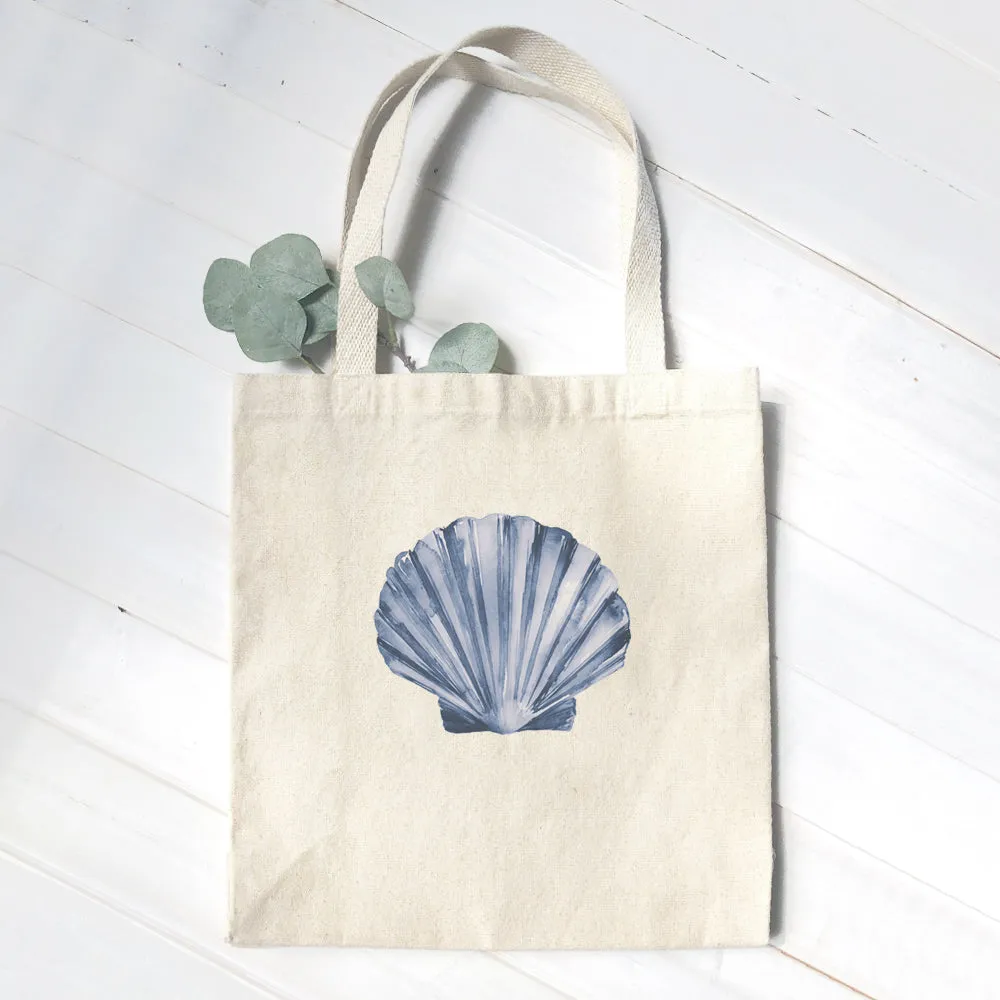 Blue Shell - Customizable Canvas Tote Bag