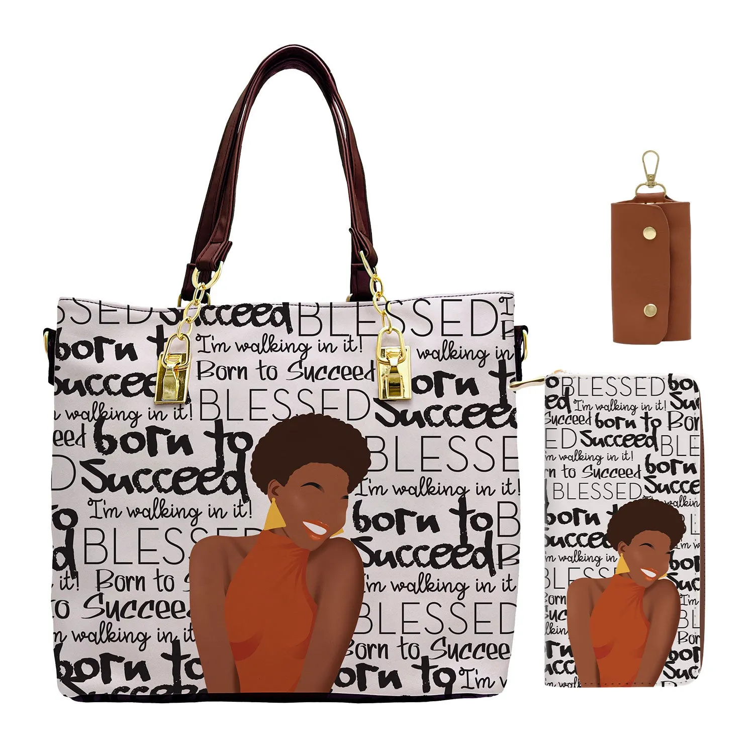 Born to Succeed Handbag Set