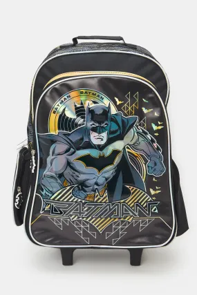 Boys Black Batman Trolley Bag (18 Inch)