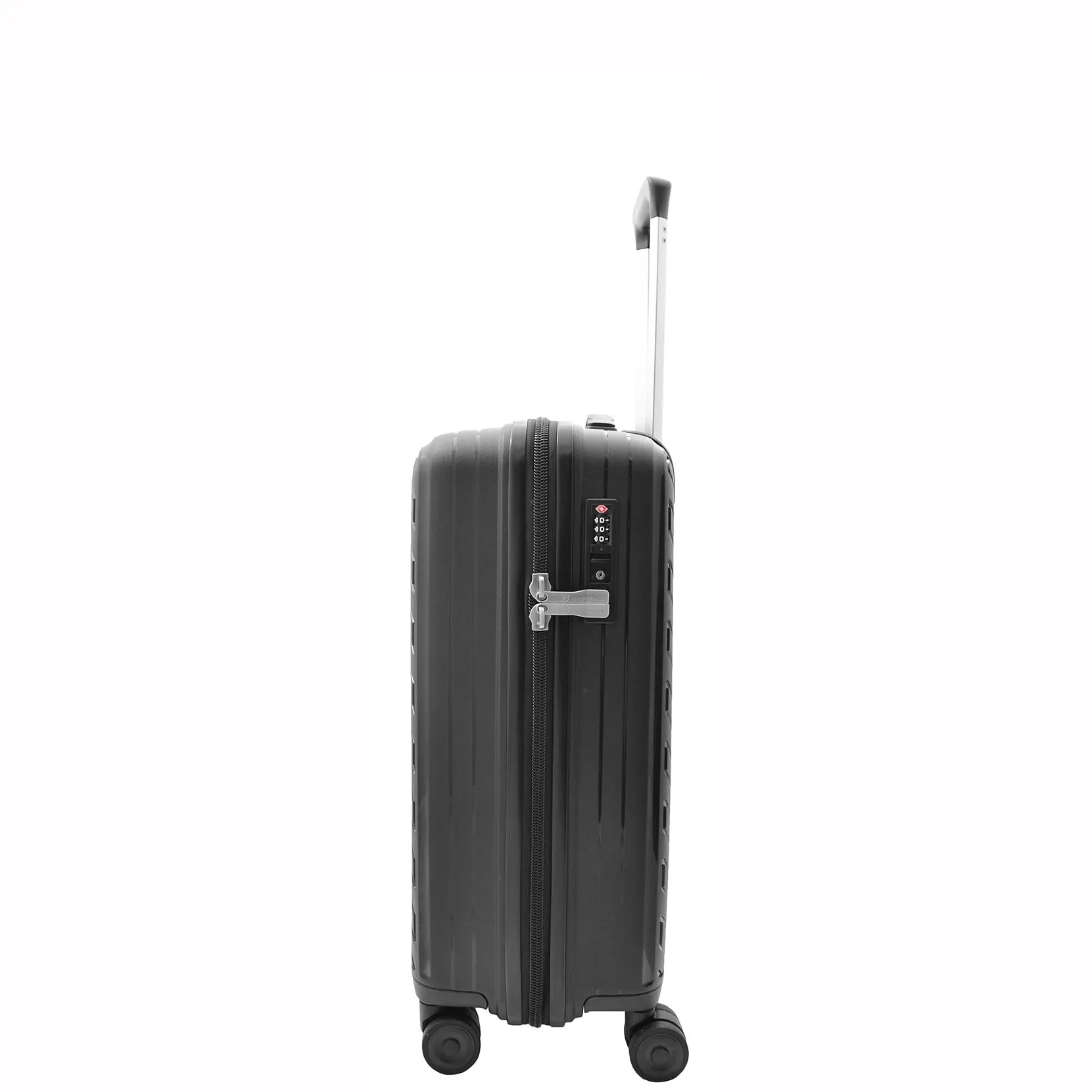 Cabin Size Suitcase Hard Shell Wheeled Luggage TOURER Black