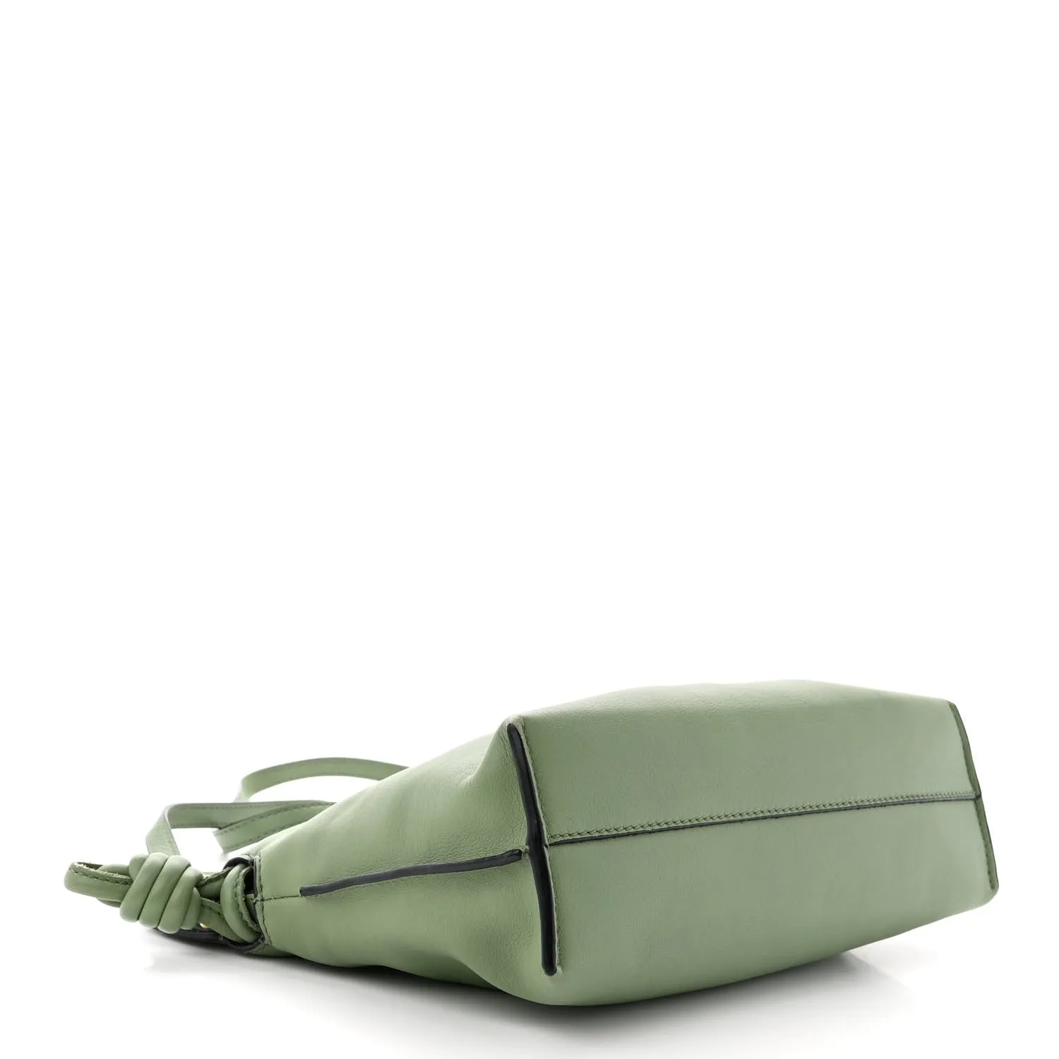 Calfskin Mini Flamenco Knot Bag Avocado