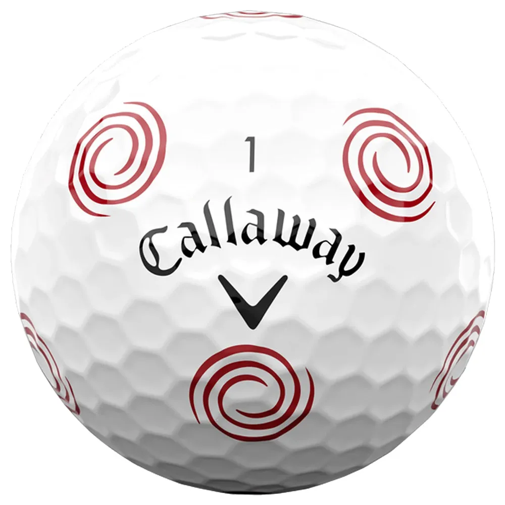 Callaway Chrome Soft Truvis Odyssey Golf Balls - White - 12 Pack