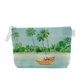 Canoe Santa Cosmetic Bag, Large