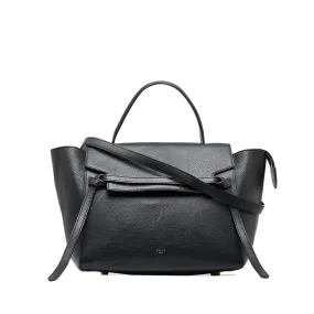 Celine Belt Handbag Mini Black