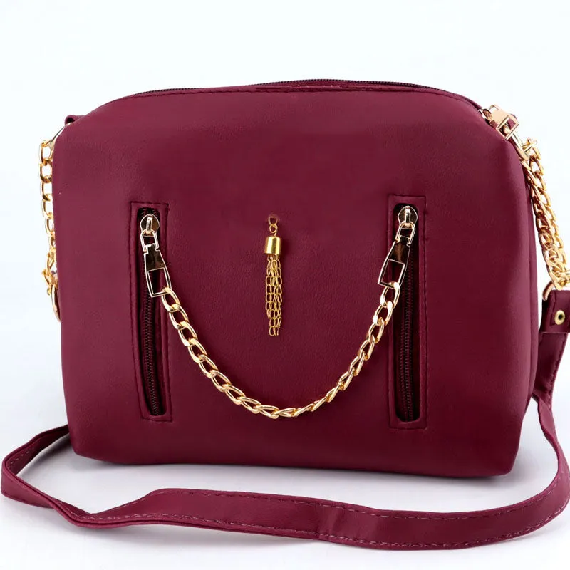 Classic Ch Handbag with Gold Chain Strap Shoulder Bag