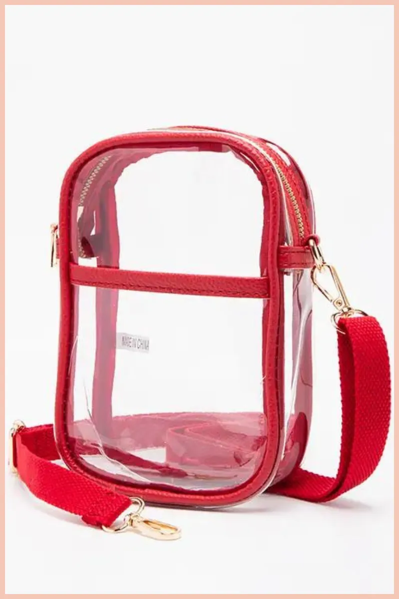 Clear Crossbody Stadium Bag