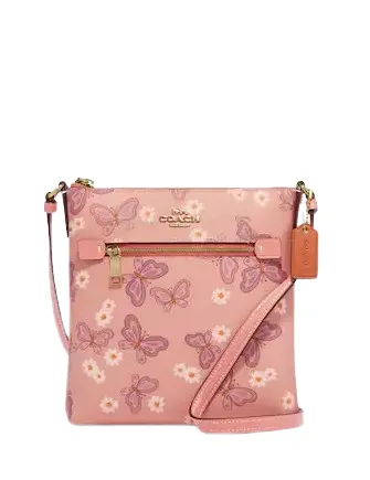 Coach Mini Rowan File Bag With Lovely Butterfly Print