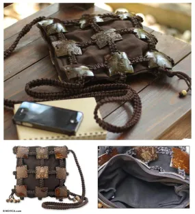 Coconut Shell Shoulder Bag