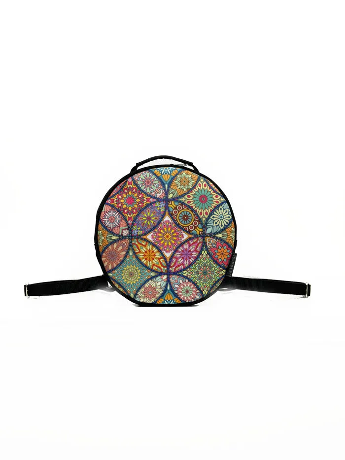 Colorful Mandala Circle Handmade Backpack Crossbody Bag for Women