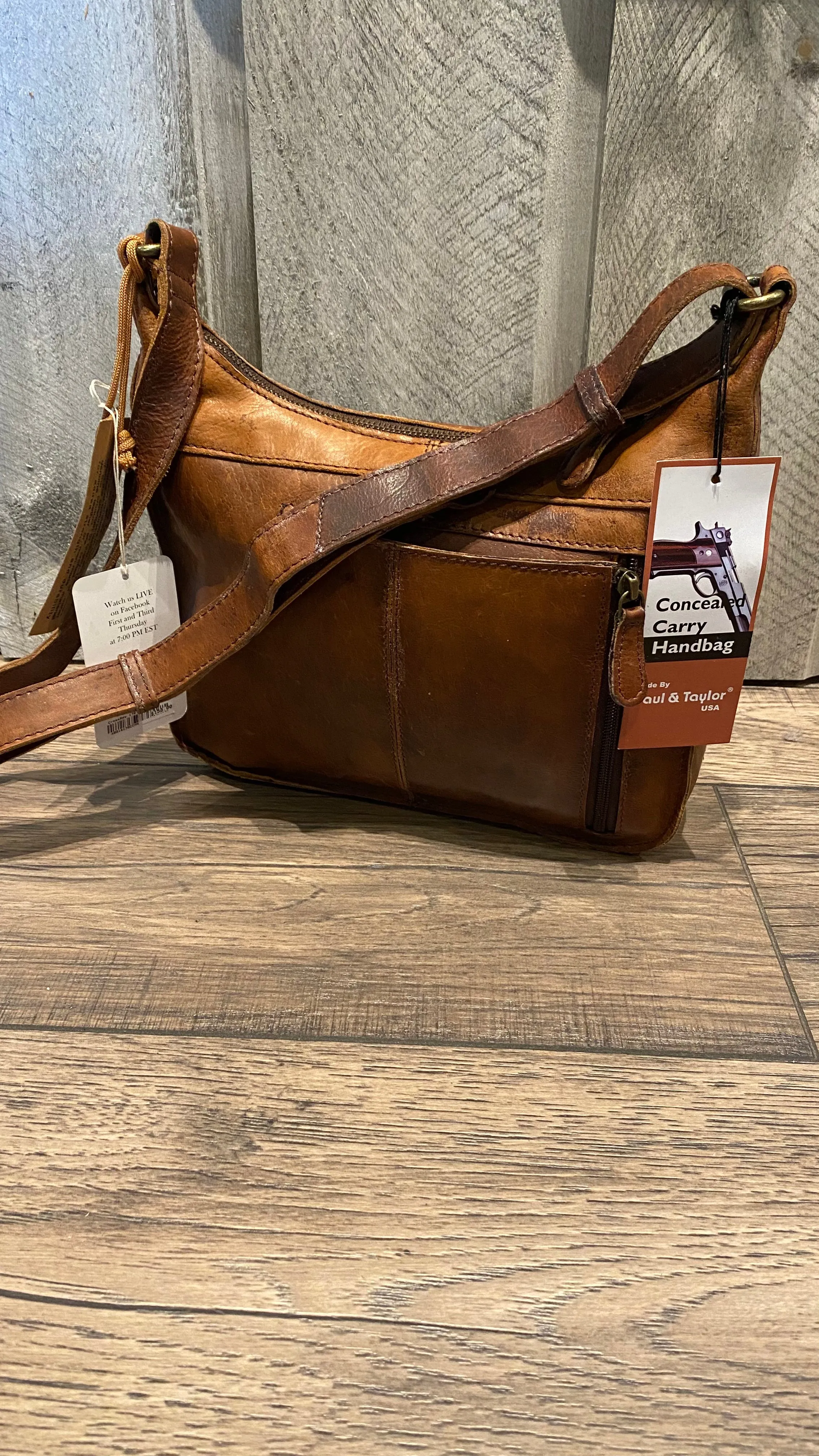 Conceal Carry Leather Handbag