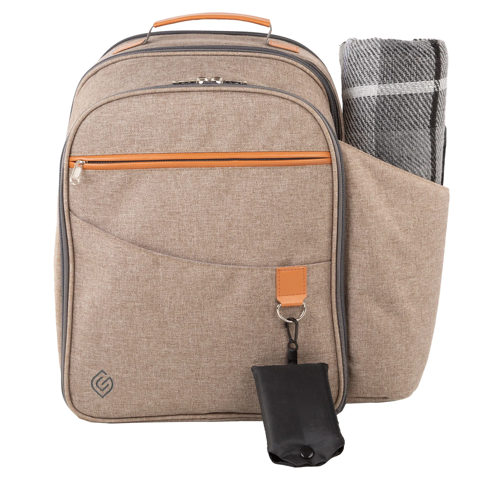 Contemporary Picnic Backpack 2 Person with Picnic Blanket