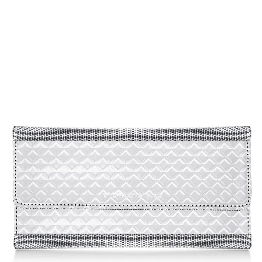 Continental Clutch Wallet Diamond Small, Silver