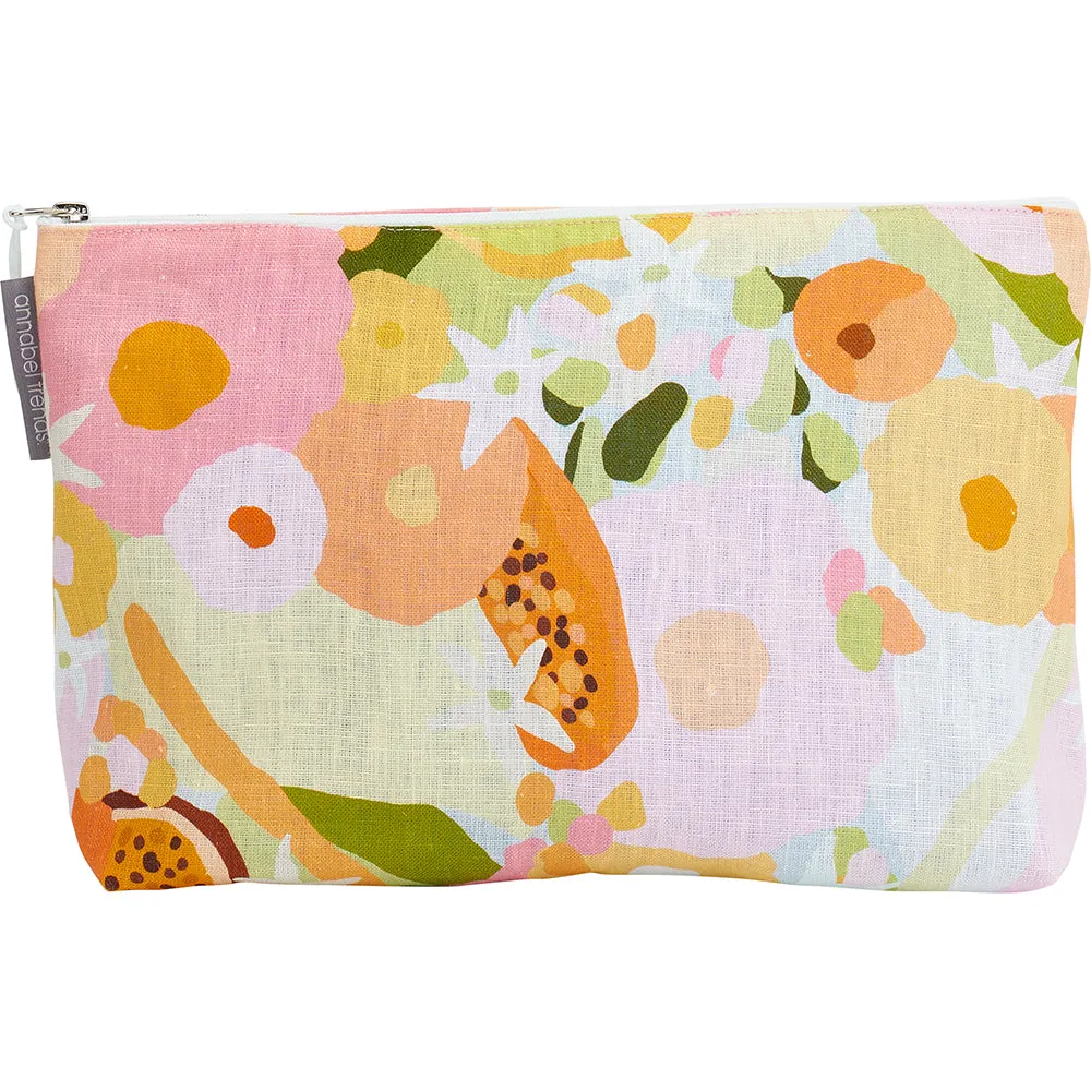 Cosmetic Bag - Linen - Large - Tutti Fruitti