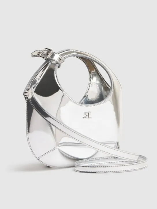 Courreges   Mini Holy mirror top handle bag 