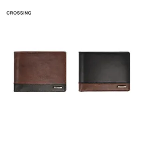 Crossing Antique Bi-fold Leather Wallet With Coin Pouch