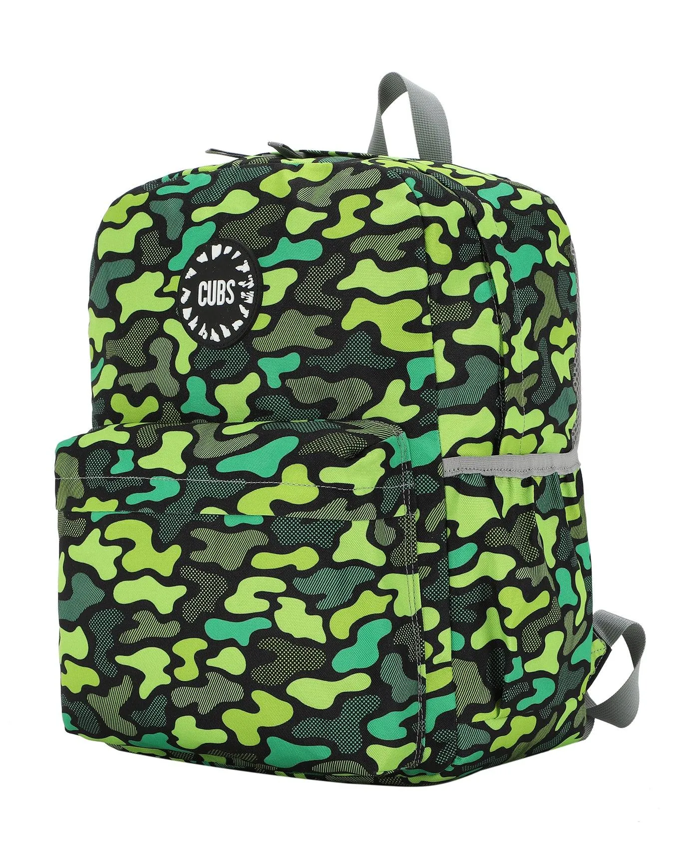 Cubs Neon Green Camo Junior Student Backpack