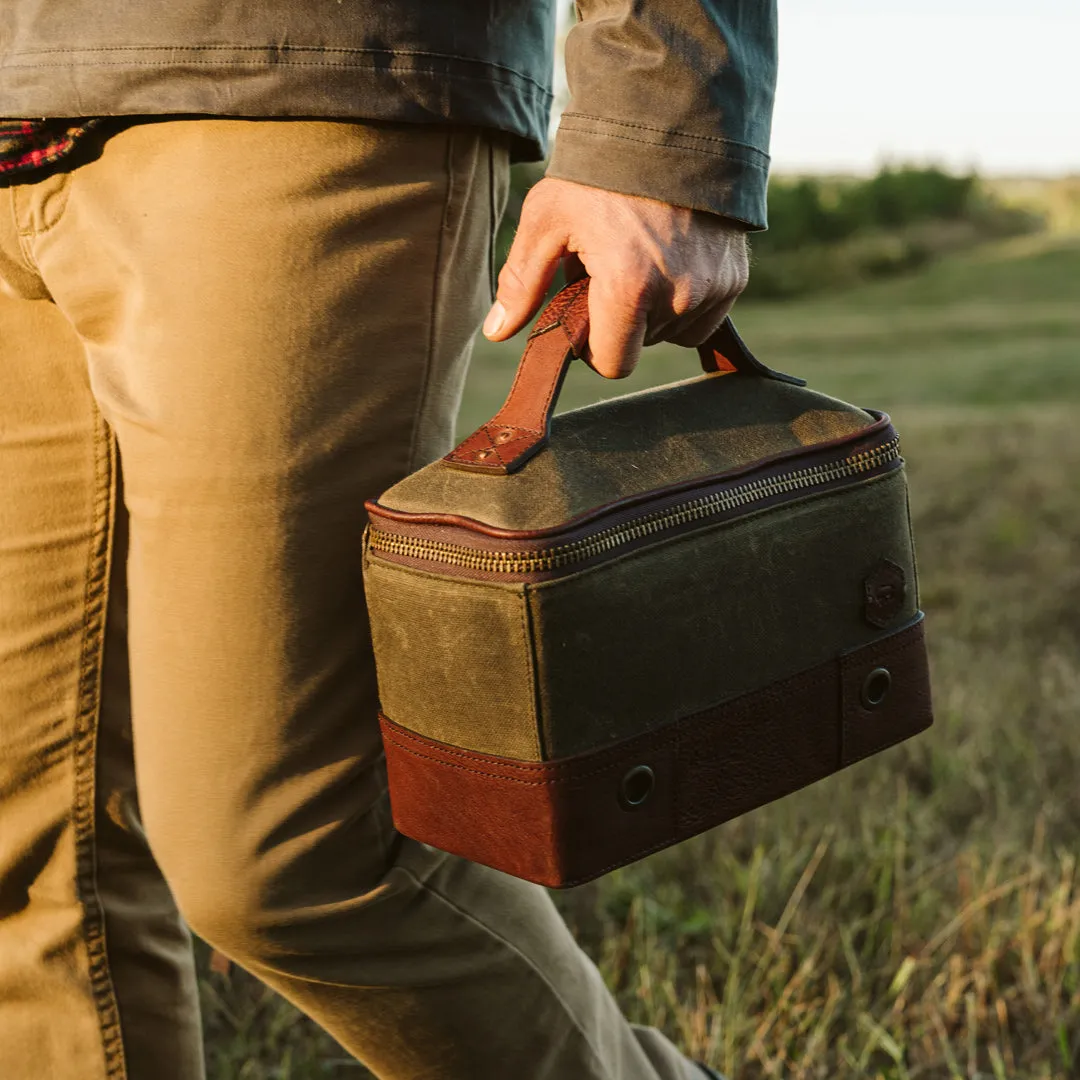 Dakota Shell Shooting Bag | Waxed Canvas and Leather