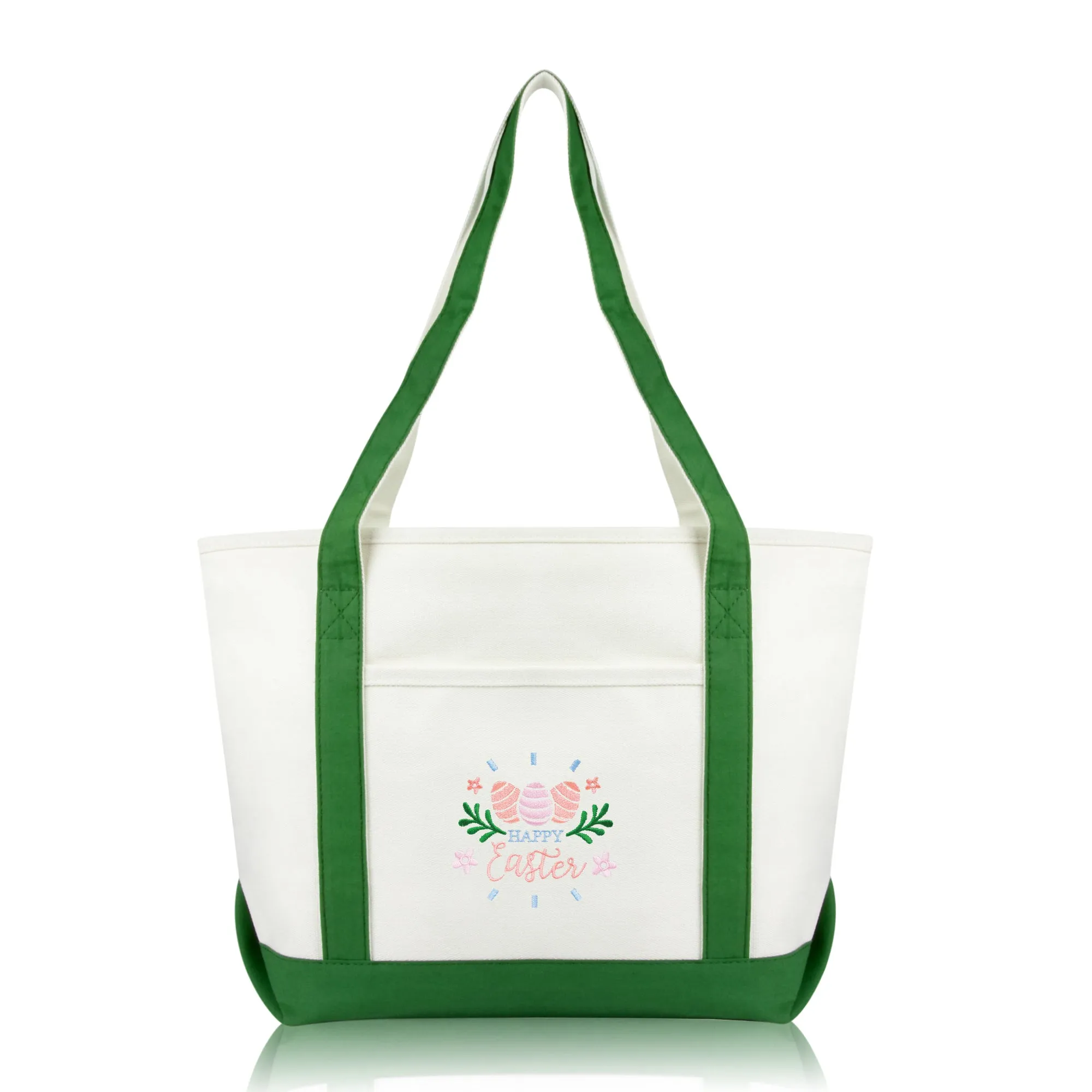 Dalix Happy Easter Tote Bag