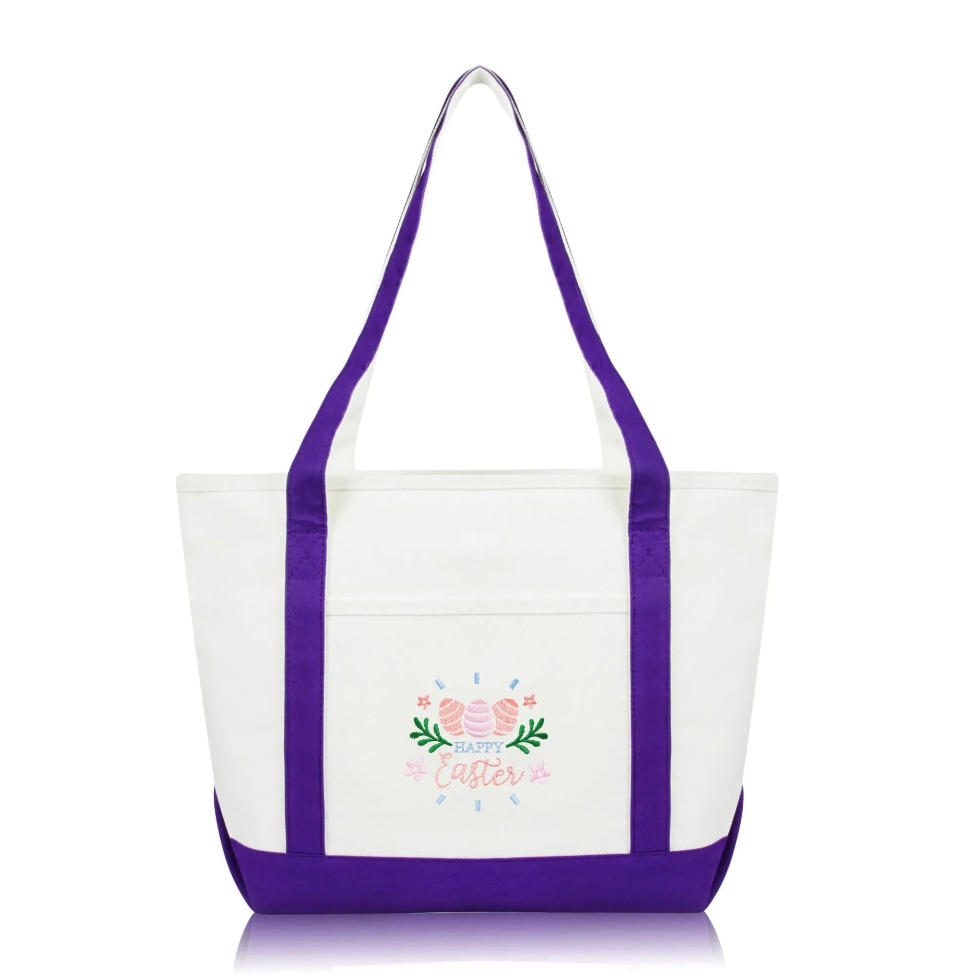 Dalix Happy Easter Tote Bag