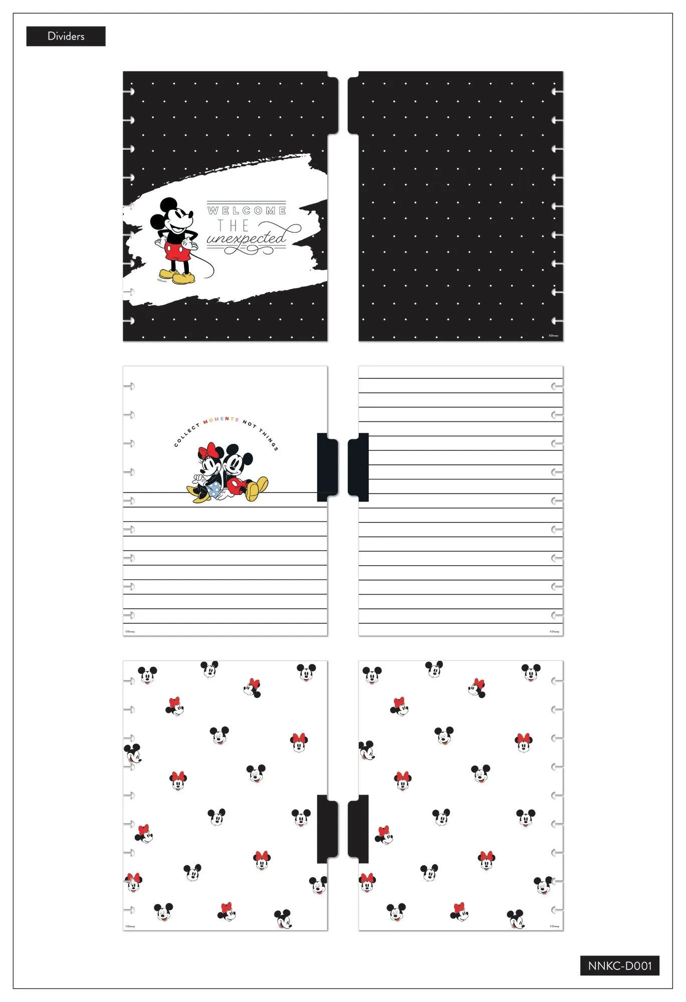 Disney © Mickey Mouse & Minnie Mouse Classic Notebook and Pouch Kit