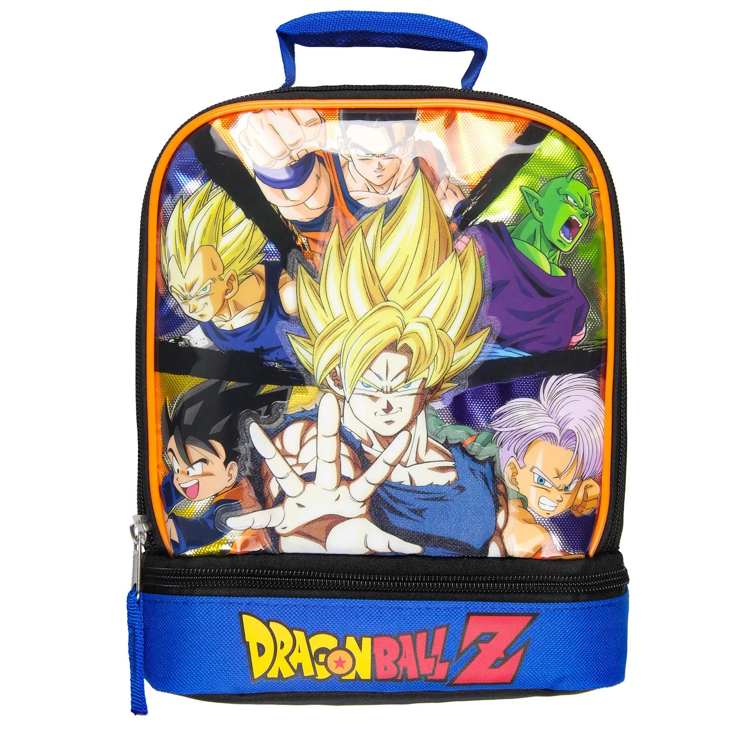 Dragon Ball Z Lunch Box Dual Compartment Insulated Lunch Bag Tote