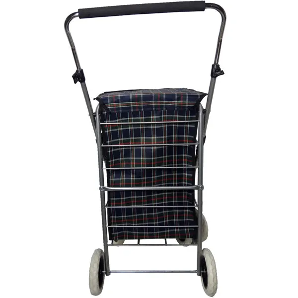 Eagle London Deluxe Shopping Trolley 6 Wheels - Beautiful Tartan Print