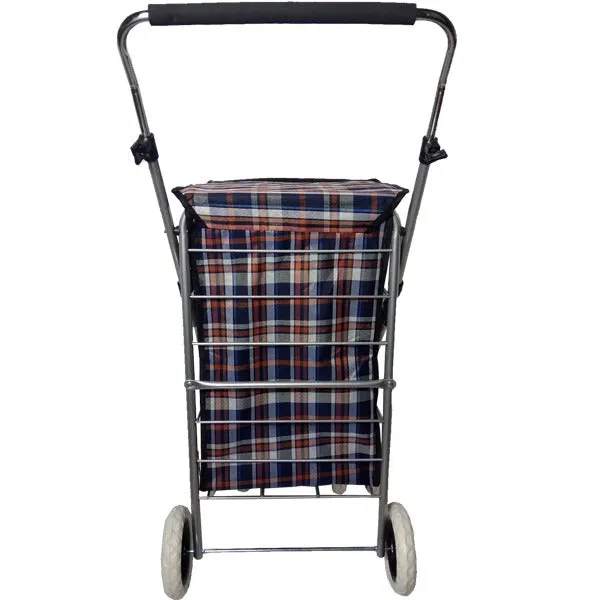 Eagle London Deluxe Shopping Trolley 6 Wheels - Beautiful Tartan Print