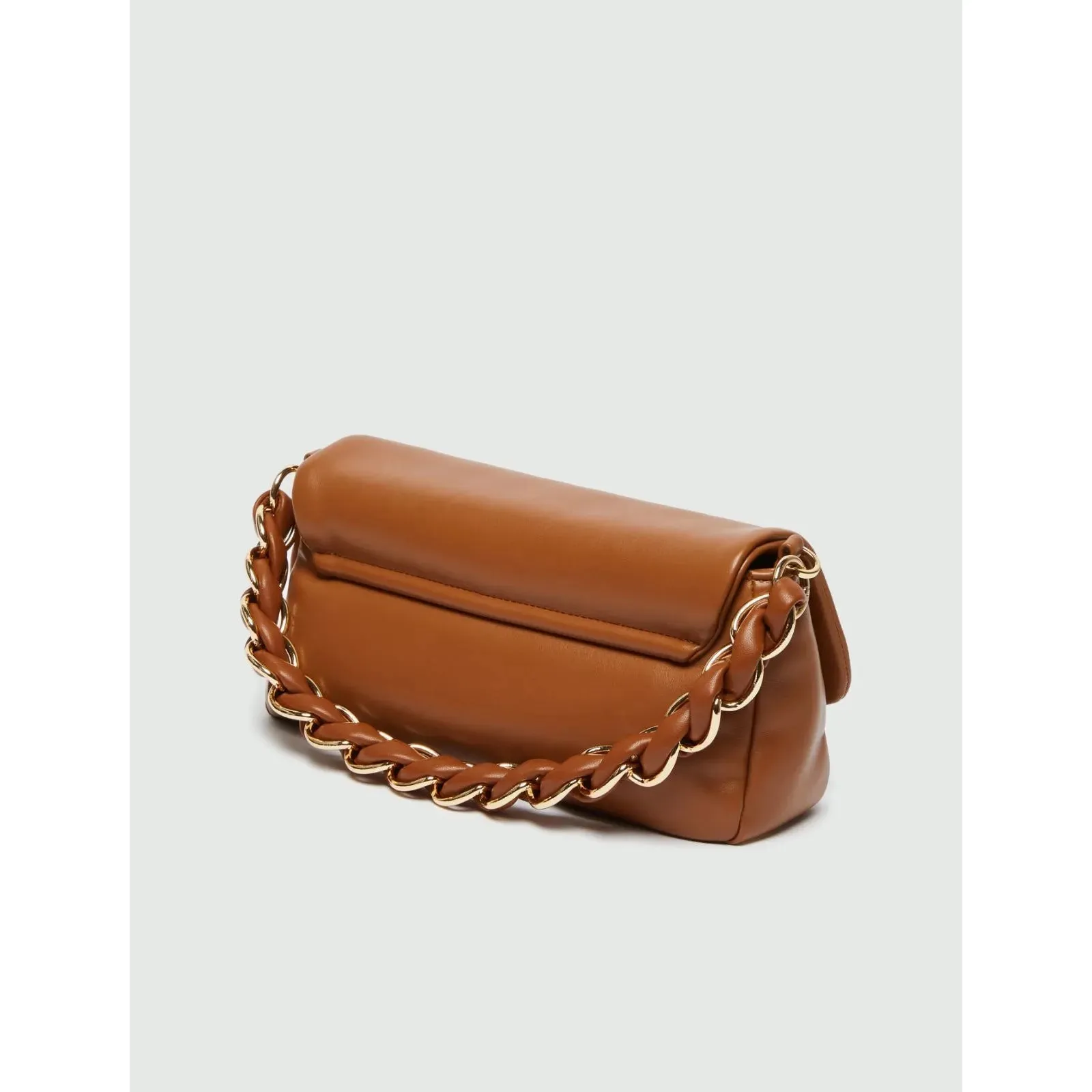 EMILY PU Chain Detail Handbag Tobacco