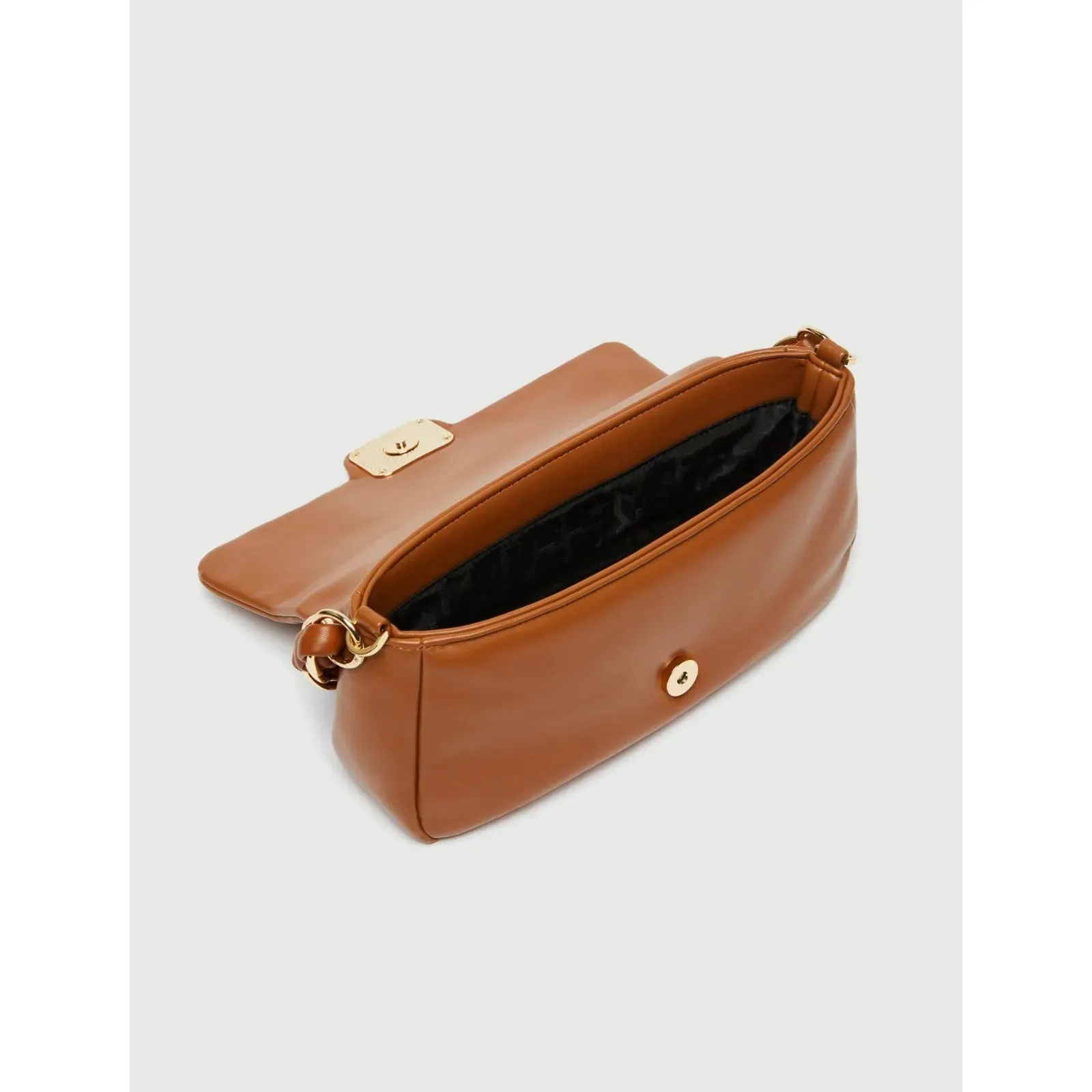 EMILY PU Chain Detail Handbag Tobacco