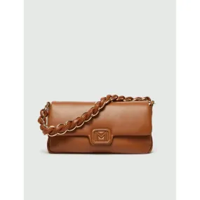 EMILY PU Chain Detail Handbag Tobacco