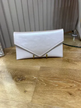 Emis Beige Envelope Handbag